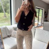 Buttoned Essential Sweater Vest