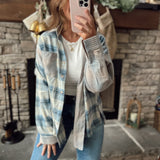 Bryn Blue Multi Plaid Button Down