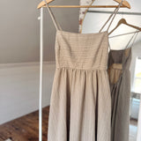 Sand Barefoot Stripe Midi Dress
