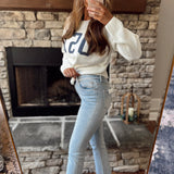 Lightest Blue HR Cropped Straight Denim