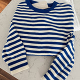 Blue Noel Striped Sweater