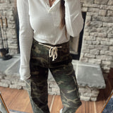 Catch Ya Later Green Camo Jogger Pant