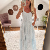 Blue Aura Cypress Maxi Dress