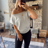 Heather Gray Sunday Chill Top