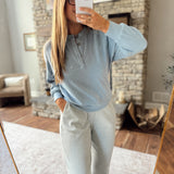 Light Denim Shaelon Henley Top