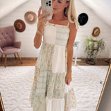 Ivory Quilted Memories Maxi Dress