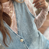 Blush Bowed & Beautiful Mesh Turtleneck Long Sleeve