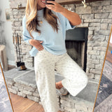 Off White Gardenia Glade Barrel Pants