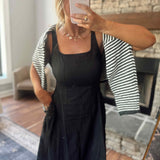 Blaire Black A Line Midi