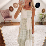 Ivory Quilted Memories Maxi Dress