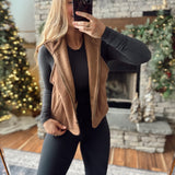 Mocha Diane Fleece Lined Vest