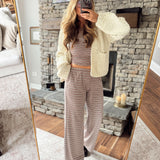 Mauve & Brown Raquel Pants