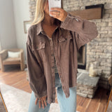 Dark Brown Callahan Shacket