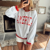 Light Heather Gray USA Sweatshirt