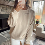 Jesus Saves Oatmeal Crewneck