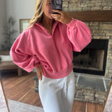 Pink Montauk Snap Button Pullover