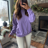 Pastel Purple Lena Cozy Sweatshirt