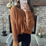 Brandy Camel Textured Sweater