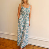 Dancing Daisy Teal Jumpsuit