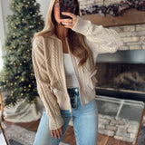 Beige Ribbon Dreams Cardigan