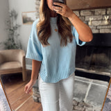 Dream Blue Just Right Sweater Top