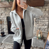 Heather Gray Core Zip Jacket