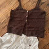 Dusty Wood Textured Knit Cami