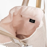 Tan Trendsetter Raffia Tote Bag