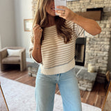 Khaki Ederna Sweater Top