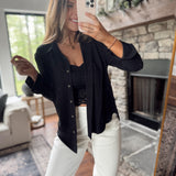 Soft & Airy Long Sleeve Button Down