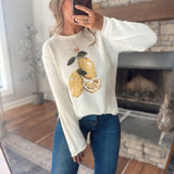 Cream Lemonade Stand Sweater