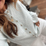 Mint Linda Striped Cardigan