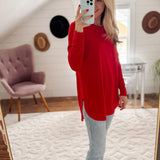 Glazed Cherry Flow Long Sleeve Top IN STORE