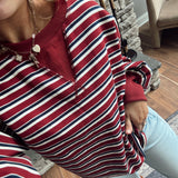 The Ivy Lane Striped Thermal Top