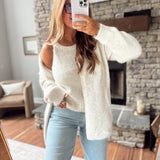 Cream Syerra Cardigan Set
