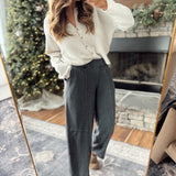 Mineral Black Seam Cocoon Pants