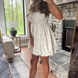 Whimsical Bloom Floral Eyelet Babydoll Mini