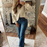 Mica Tiber Blue Wide Leg Denim