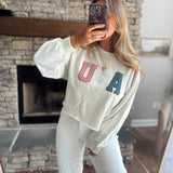 Light Gray Sparkler Season Sweatshirt