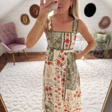 Ecru Fields of Forever Midi Dress