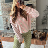 Pink Hanging Solo Cardigan