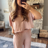 Dusty Pink Lakeview Lounge Tee