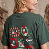 Happy Pawlidays Green Vintage Boxy Tee