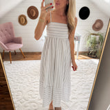 All The Blues Midi Dress