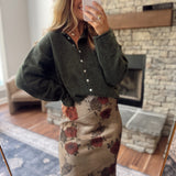 Hunter Green Piper Knit Cardigan