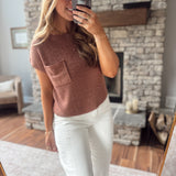 Brick Petaluma Boxy Knit Top