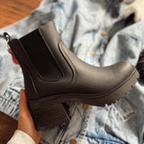 Camp Fire Black Bootie
