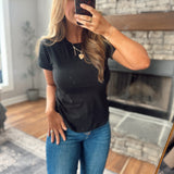 Black Wear Anywhere Cotton Tee