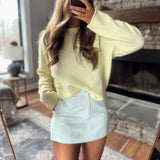 Blue Jessalyn Striped Skort