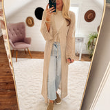 Oatmeal Pointelle Crochet Knit IN STORE